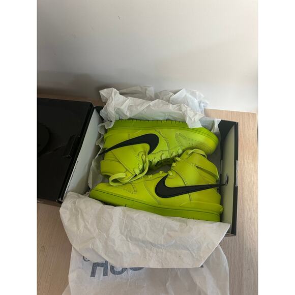 Nike x AMBUSH Dunk High Flash Lime Size 9W - LIKE NEW - Picture 9 of 11